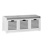 2dekans | SoBuy Schoenenkast met gestoffeerd zitvlak - 3, Bricolage & Construction, Bois & Planches, Ophalen of Verzenden