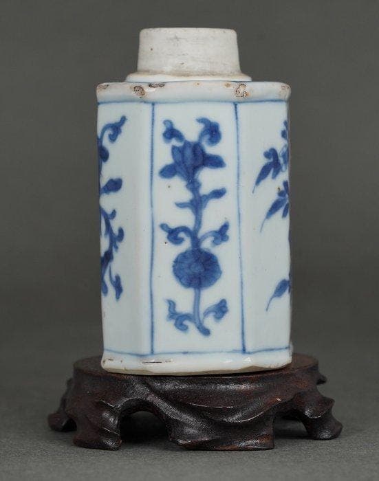 Kangxi (1662-1722) - Theepot - Achtzijdige theekist -, Antiek en Kunst, Antiek | Overige Antiek