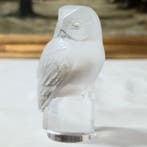 Lalique - René Lalique - sculptuur, Chouette - 9 cm - Glas