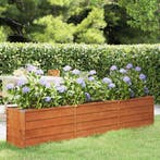 vidaXL Plantenbak verhoogd 240x40x45 cm cortenstaal roestig, Verzenden, Nieuw