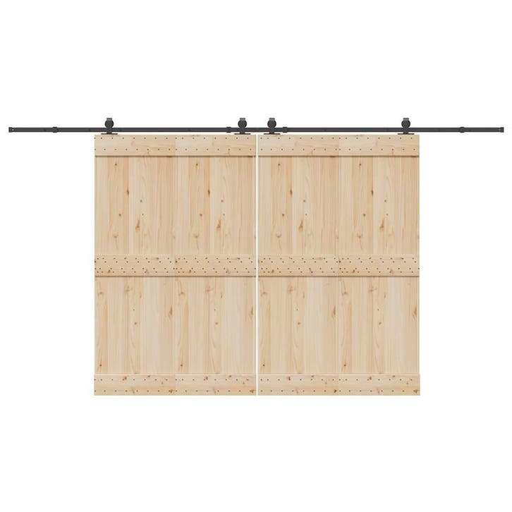vidaXL Doos met onderdelen voor schuifdeur 400 cm staal, Doe-het-zelf en Bouw, Hang- en Sluitwerk, Nieuw, Verzenden