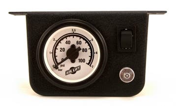 Air Lift Single Needle Gauge W/ 2in Lighted Panel - 100 PSI, Ophalen of Verzenden, Nieuw