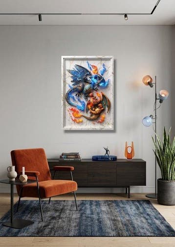Makayhos - [Canvas L] Charizard Evo – Blaze Sovereign, Nieuw