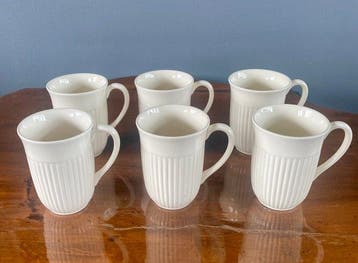 Wedgwood - Service à café (6) - EDME - Faïence - Mugs à café