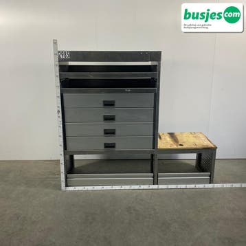 Aluca bedrijfswageninrichting 1625x520x1250mm (2985), Verzenden