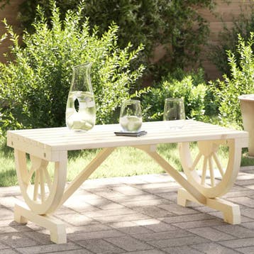 vidaXL Tuintafel 90x50x40 cm massief vurenhout, Verzenden, Nieuw