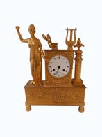 Pendule de cheminée - Antique Bronze - 1800-1850 - Empire, Antiquités & Art