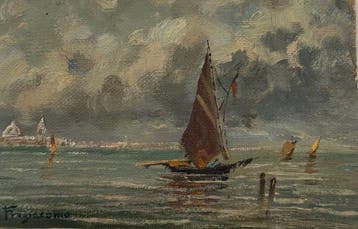 Pietro Fragiacomo (1856-1922), Attr. - Venezia