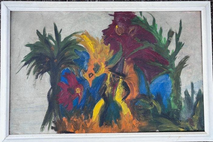 Ger Lataster (1920-2012) - Zonder titel, Antiquités & Art, Art | Peinture | Moderne