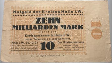 10 Milliarden Mark 1923-10-30 Das Papiernotgeld von Westf..., Postzegels en Munten, Verzenden