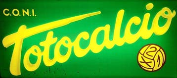 Totocalcio Dubbelzijdig - Lichtbak - Plastic, Aluminium, Nieuw