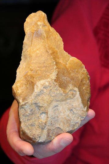 Paléolithique Silex Biface - 165 mm (Sans prix de réserve)