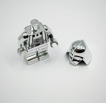 Lego Minifiguur - Star Wars - Lego Chrome Silver Darth Vader, Nieuw