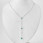 Statement ketting - 14 karaat Witgoud, Geel goud - 1.55ct.