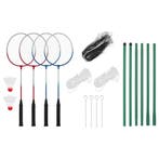 vidaXL Badmintonset met 4 rackets en net 620x151 cm, Sport en Fitness, Verzenden, Nieuw