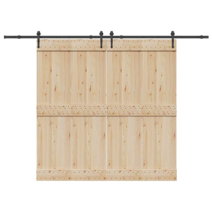 vidaXL Doos met onderdelen voor schuifdeur 305 cm staal, Bricolage & Construction, Serrurerie de bâtiment & Dispositif de fermeture