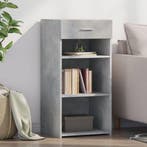 vidaXL Dressoir 45x42,5x93 cm bewerkt hout betongrijs, Huis en Inrichting, Kasten | Dressoirs, Verzenden, Nieuw