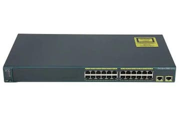 Cisco Catalyst 2960 WS-C2960-24TT-L + 1000BT LAN Base Image, Computers en Software, Ophalen of Verzenden, Zo goed als nieuw