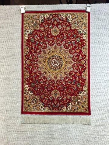 Prachtig Luxe Modaal-Zijden Tapijt / Klein Wandtapijt - Met