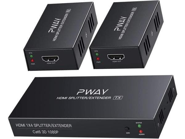 Veiling - HDMI Splitter Extender 1X2-poort via Cat5e / Cat6, TV, Hi-fi & Vidéo, Appareils professionnels