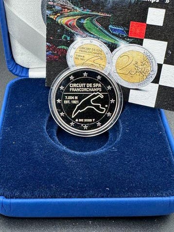 België. 2 Euro 2025 Circuit de Spa-Francorchamps (2 stuks)