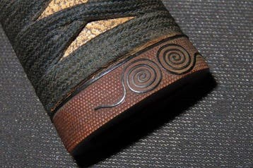 Katana - Cuivre, Bois, samegada - C6-167 Tsuka of Tanto -