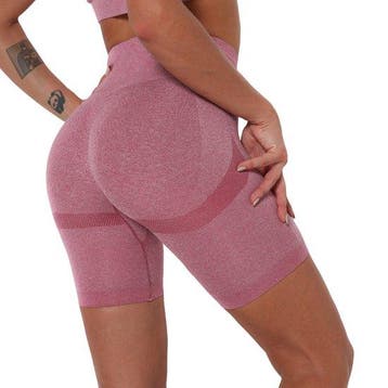 High waist Fitness short - Maat XL - Roze - Sport legging..., Verzenden, Nieuw