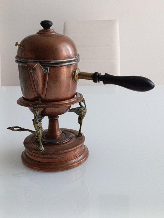 CH M. & CO - Samovar - 7467 - Laiton moulé - Cafetière à, Antiek en Kunst, Curiosa en Brocante