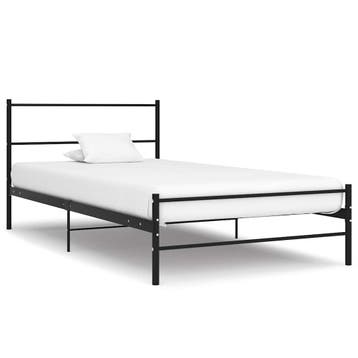 vidaXL Bedframe metaal zwart 100x200 cm, Huis en Inrichting, Slaapkamer | Bedden, Verzenden, Nieuw