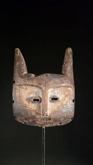 Houten masker - Lega - DR Congo (Zonder minimumprijs)