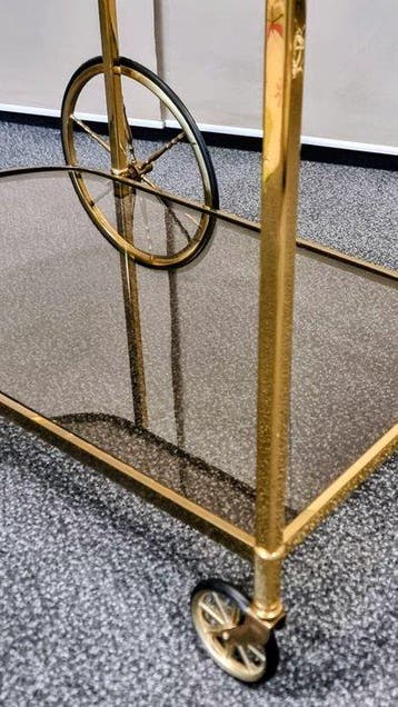Serveerwagen - Messing, Antiek en Kunst, Curiosa en Brocante