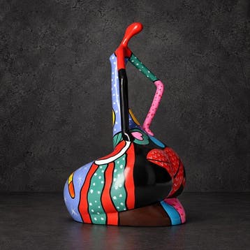 Figurine - Beeldje - Pop Art Lady - Glasvezel - Verre
