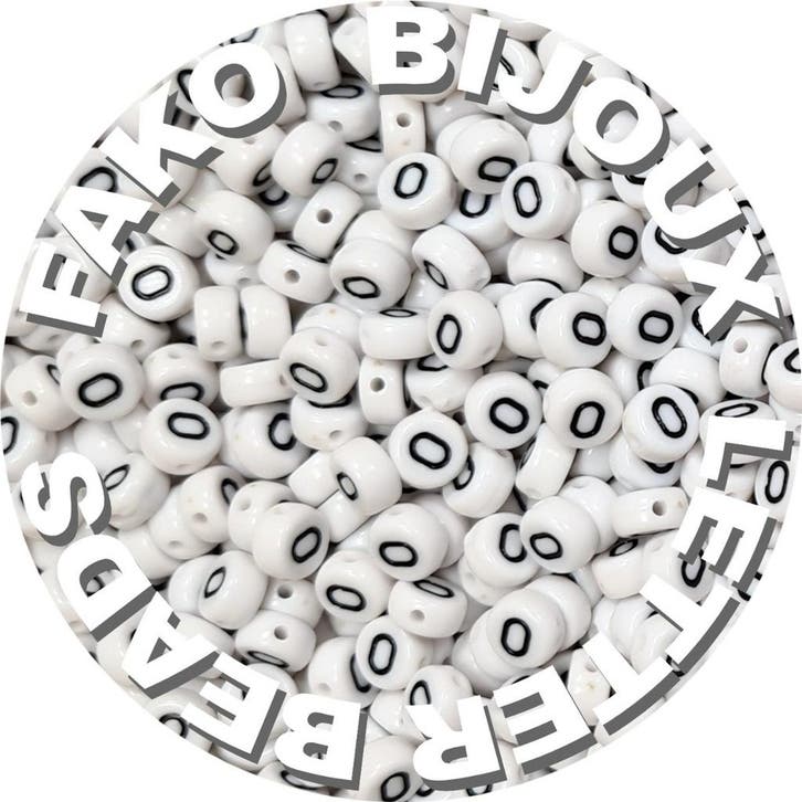 Fako Bijoux - Letterkralen O - Letter Beads - Alfabet Kralen, Hobby en Vrije tijd, Kralen en Sieraden maken, Verzenden