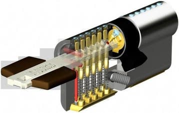 Tesa TK100 30x50mm | 52% korting | Retour deal, Verzenden, Zo goed als nieuw, Koper of Messing, Slot