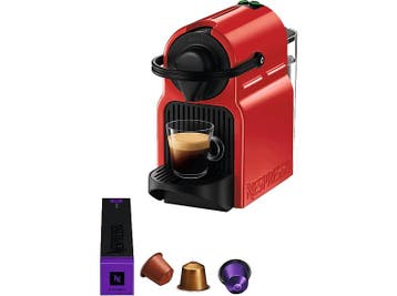 Krups -  Nespresso - Inissia Yy3098fd Capsulemachine  - Rood, Verzenden, Nieuw, Koffiepads en cups