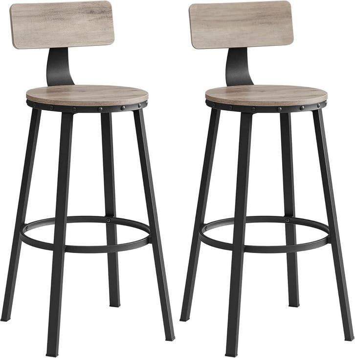 2x barkruk - hoge keukenkrukken - stalen frame - 73 cm, Huis en Inrichting, Barkrukken, Verzenden