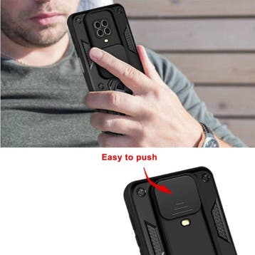 Xiaomi Redmi Note 10 (4G) - Armor Hoesje met Kickstand en, Verzenden, Nieuw