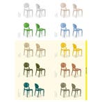 Stoel | ROTUS | Kunststof | Div. Kleuren | Stapelbaar |, Verzenden, Nieuw in verpakking