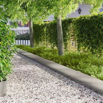 vidaXL Gazonrand 10 st 103 x 30 cm Staal zilver, Verzenden, Nieuw