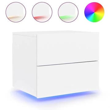 Nachtkastje LED wit | Retour deal | 29% korting, Huis en Inrichting, Verzenden, Nieuw, 45 tot 65 cm, Minder dan 55 cm