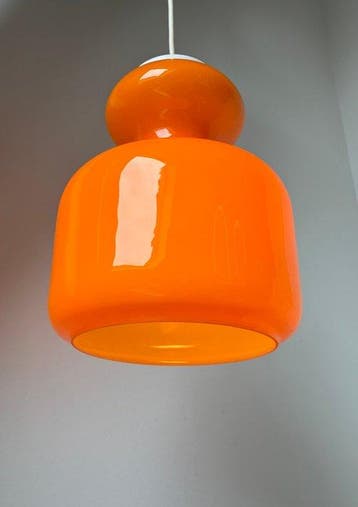 Lamp - Glas - Vintage hanglamp
