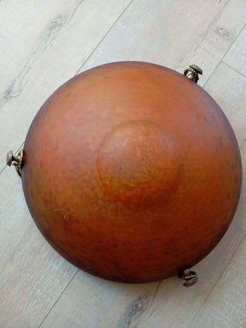 Muller Frères Lunéville - Lampe à suspendre - Pâte de verre
