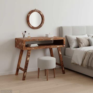 vidaXL Kaptafel Bruin 90 x 76 x 45 cm Massief Gerecycleerd, Verzenden
