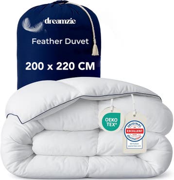 Winterdekbed Eendendons 200x220 | Tweede kansje, Gebruikt, Overige kleuren, Verzenden, Tweepersoons