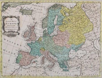 Europa - Europa; J. Hinton - An Accurate Map of Europe From, Boeken, Atlassen en Landkaarten, Nieuw