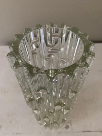 Vase - Labyrinthe - Verre - Vase en verre soufflé à la main
