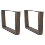 vidaXL Salontafelpoten 2 st V-vormig 50x(30-31,3) cm staal, Verzenden, Nieuw