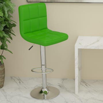 vidaXL Barkruk kunstleer groen, Verzenden, Nieuw