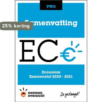 ExamenOverzicht - Samenvatting Economie VWO 9789493190320, Boeken, Verzenden, Gelezen, ExamenOverzicht
