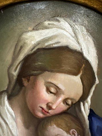 École italienne (XX) - Madonna con Bambino, dal Sassoferrato